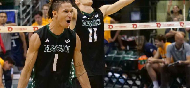 Hawaii Men’s Volleyball Team Dominates in 3 Straight Sets to sweep UC Irving