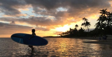 Surfing on Oahu Hawaii
